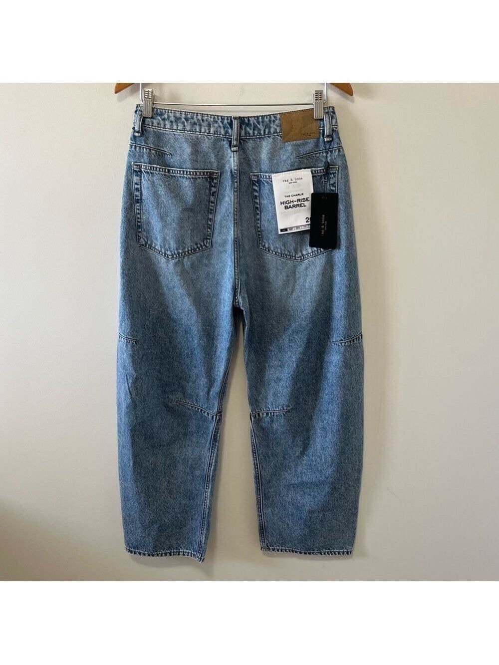 NWT rag & bone Charlie High-Rise Barrel Jeans Size 26 - Picture 4 of 13